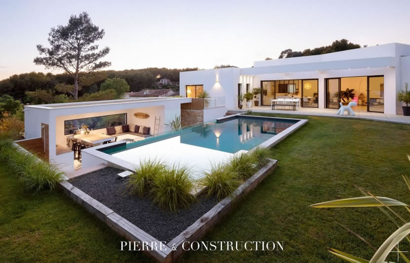 Toit-terrasse pour maison contemporaine à Aix-en-Provence