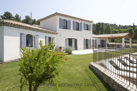 construction villa provençale Cabriès pour résidence principale