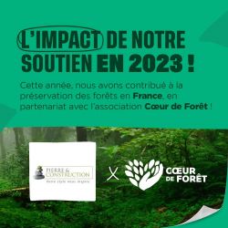 Pierre &amp; Construction : un engagement concret pour la planète avec l’Association Cœur de Forêt